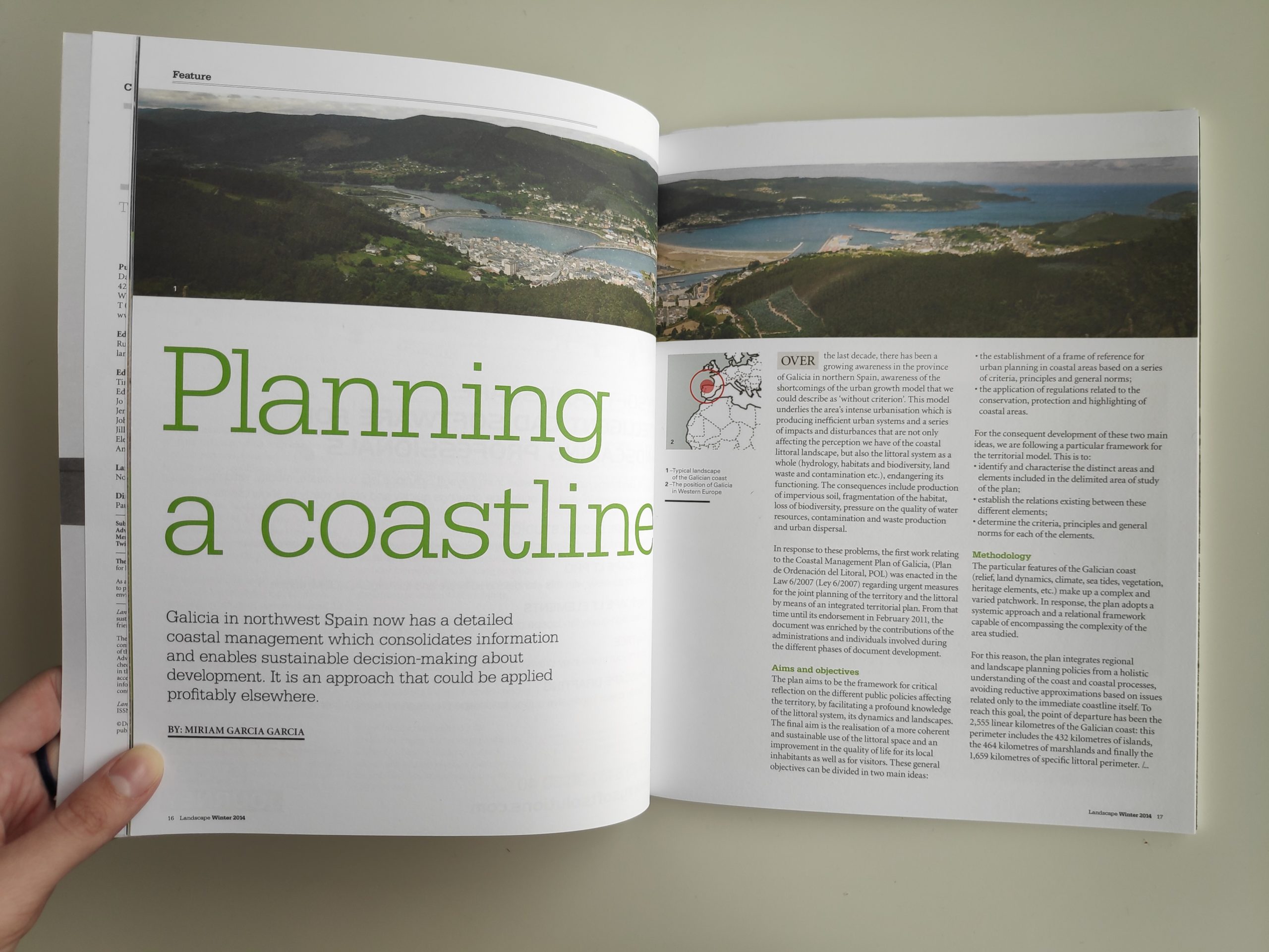 Planning a coastline. The Galician Coastal Management Plan: Landscape as a tool for sustainable coastal planning